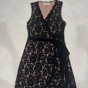 Impressions Black Lace, Wrap Dress
